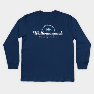 Lake Wallenpaupack Boat Fishing Pennsylvania Kids Long Sleeve T-Shirt